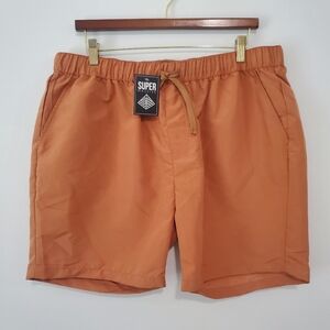 Super Massive Orange Athletic Shorts  XL NWT Casual Active Gym Running Workout